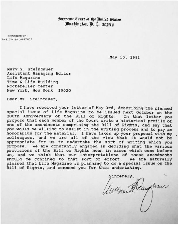 Rehnquist-letter