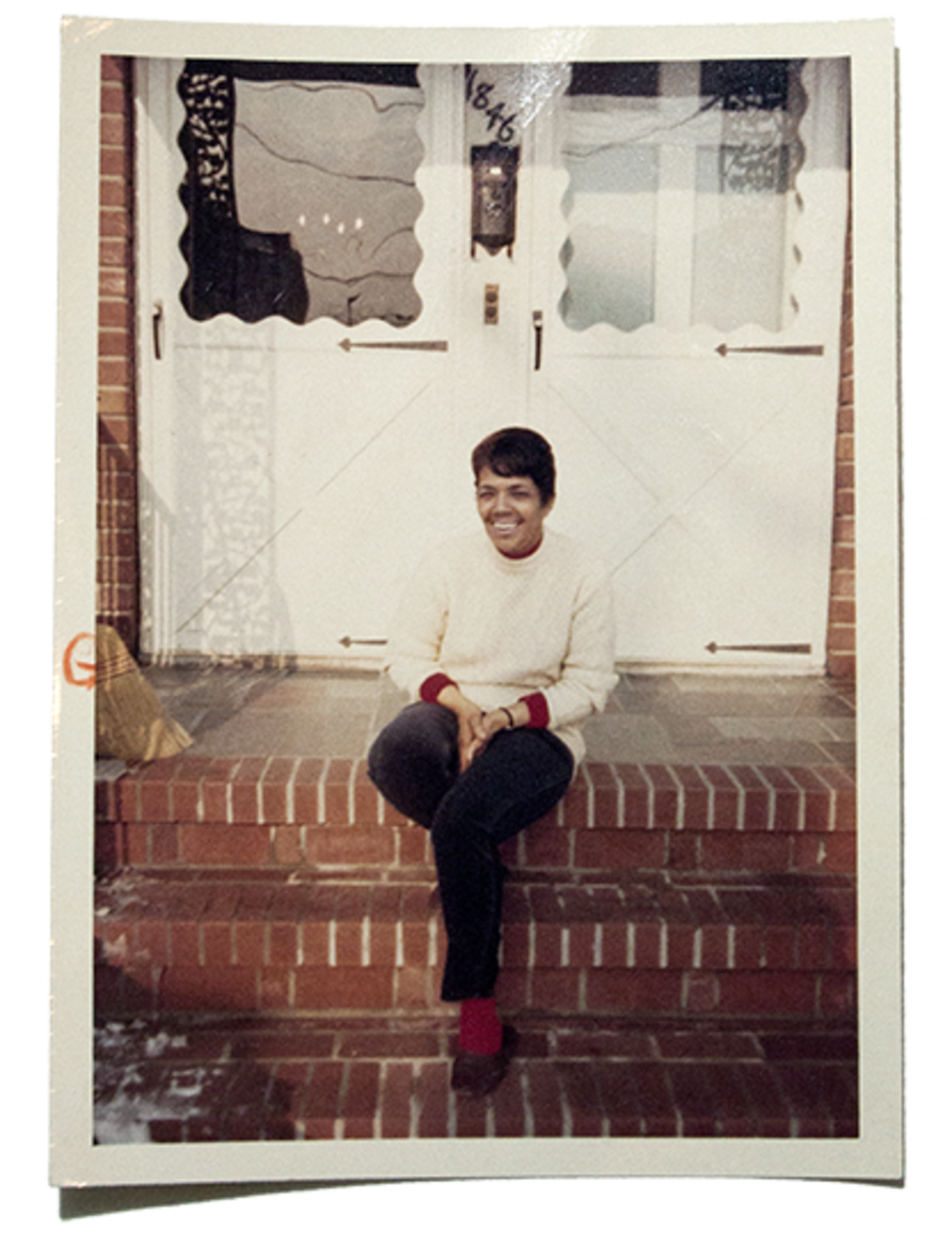 Dollree Mapp outside her home in Cambria Heights, New York in 1971. COURTESY OF THE MAPP FAMILY